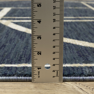 Reed Blue/Ivory 5′3″ X 7′6″ Area Rug