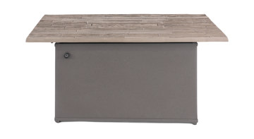 Wood Plank Fire Table