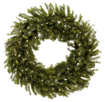 Continental Pine 48″ Pre-lit Artificial Pine Wreath Clear Lights