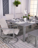 Sutton 6 Piece Patio Dining Set thumbnail 6