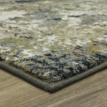 Soiree Zydeco Mallard Green Area Rug - 5′3″ X 7′10″
