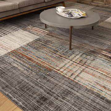 Soiree Emiliano Smokey Grey Area Rug - 2′4″ X 7′10″