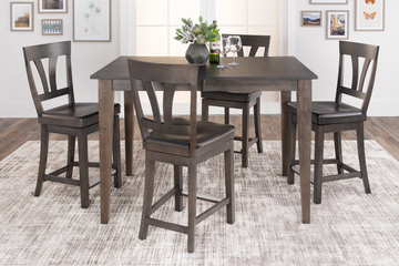 Kateri Counter Table with 4 Counter stools