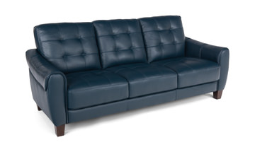 Madden Leather Sofa - Blue