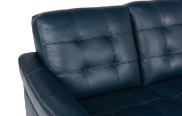 Madden Leather Sofa - Blue