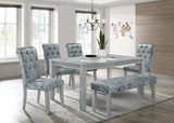 Vela Dining Table With 4 Chairs And Bench thumbnail 2