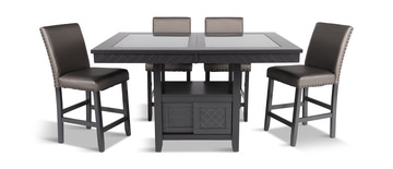 Bankston Counter Height Table With 4 Stools