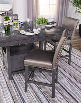 Bankston Counter Height Table With 4 Stools