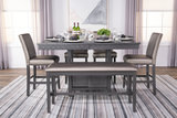 Bankston Counter Table With 4 Stools And Bench thumbnail 5