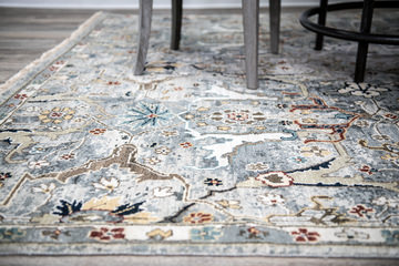 Rajasthan Deep Silver Area Rug - 10′0″ x 14′0″ 