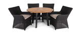 Cebu II And Wendy 5 Piece Patio Dining Set thumbnail 1
