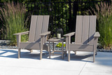 Sunrise 3 Piece Adirondack Set - Driftwood thumbnail 8