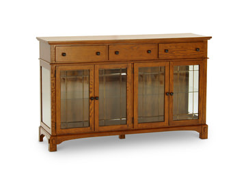 Kinston Rustic Quartersawn White Oak Server | HOM Furniture