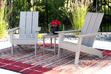 Sunrise 3 Piece Adirondack Set - Driftwood thumbnail 6