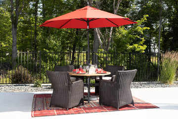 Cebu II And Wendy 5 Piece Patio Dining Set