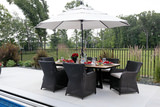 Cebu II And Java 7 Piece Patio Dining Set thumbnail 7