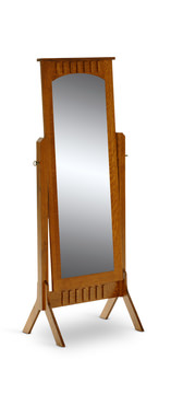 image White Oak Cheval Mirror