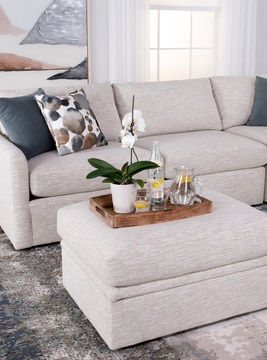 Violet 3 Piece Sectional - Right Arm Queen Sleeper