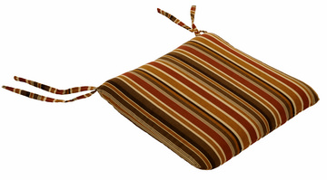 image Seat Pad w/Ties - Brannon Redwood