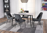 Saga Sintered Stone Table With 4 Black Chairs thumbnail 5