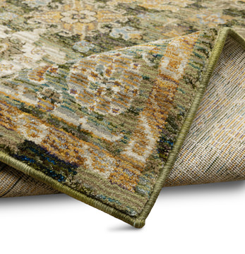 Andorra Green/Gold Area Rug - 5′3″ X 7′3″