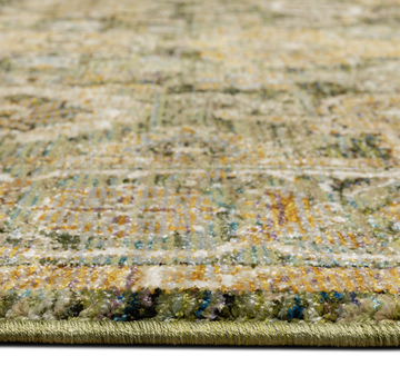 Andorra Green/Gold Area Rug - 5′3″ X 7′3″