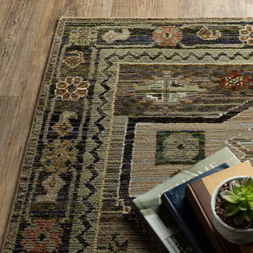 Andorra Sage/Brown 1′10″ x 3′2″ Area Rug