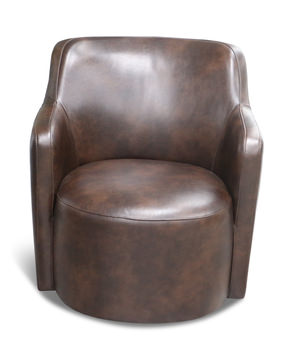 Kalla Swivel Chair - Chocolate