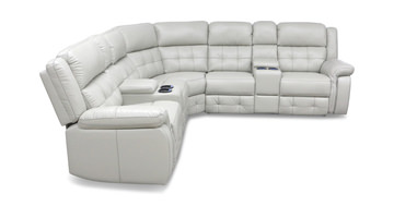 Zenith Power Reclining Sectional - Grey