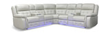 Zenith Power Reclining Sectional - Grey thumbnail 3