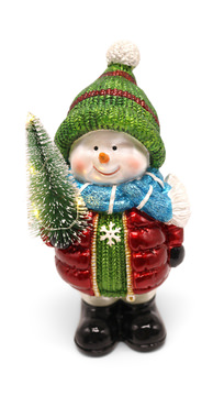 image Snowman With LED Tree
