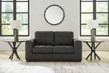 Tiana Leather Loveseat thumbnail 2