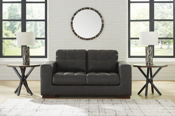 Tiana Leather Loveseat