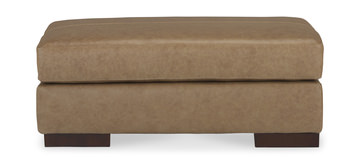 Jasmine Leather Ottoman