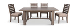 Emerson Dark Taupe Trestle Table With 4 Chairs thumbnail 2