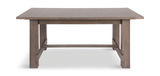 Emerson Dark Taupe Trestle Table thumbnail 3