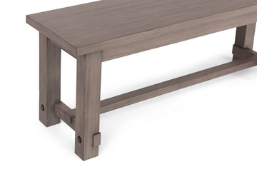 Emerson Dark Taupe Bench