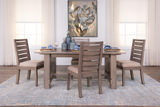 Emerson Dark Taupe Trestle Table With 4 Chairs thumbnail 5