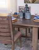 Emerson Dark Taupe Trestle Table With 4 Chairs thumbnail 6