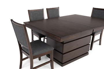 Chesney Adjustable Height Table With 4 Side Chairs