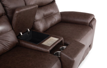 Keno “Power” Loveseat with Console