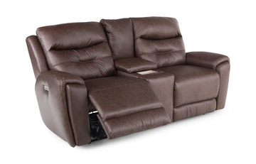 Keno “Power” Loveseat with Console