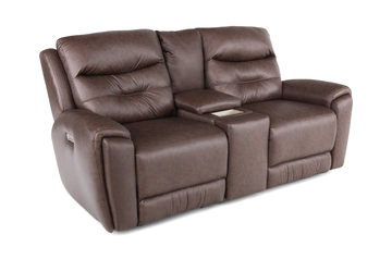 Keno “Power” Loveseat with Console