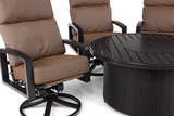 Riverside 5 Piece Fire Table Chat Set - Cushion  thumbnail 3