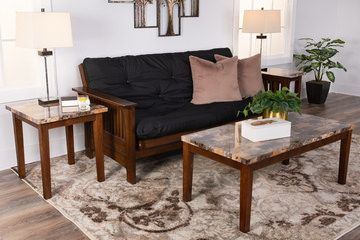 Autumn Futon With Mattress - 6″ Premium Black