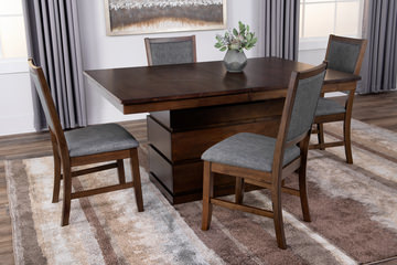 Chesney Adjustable Height Table With 4 Side Chairs