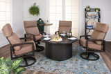 Riverside 5 Piece Fire Table Chat Set - Cushion  thumbnail 4