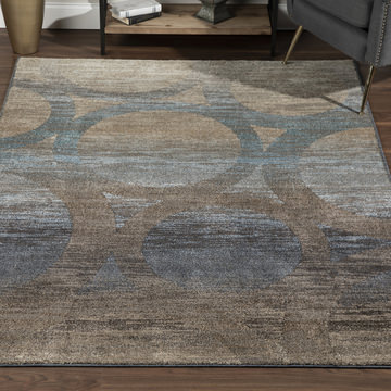 image Antigua Chocolate Area Rug - 5′3″ X 7′7″