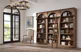 3-Stanford 94″ Tall Bookcase with Wooden Ladder thumbnail 2