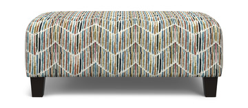 Scarlet Accent Ottoman